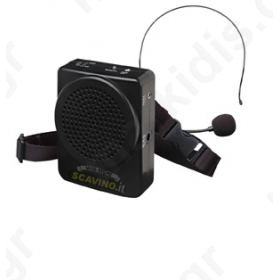 PORTABLE MICROPHONE AMPLIFIER WITH MICROPHONE BLACK