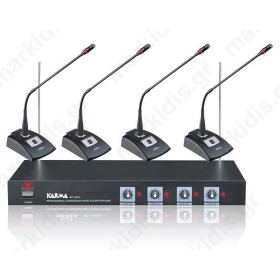 CONFERENCE WIRELESS SET WITH 4 MICROPHONES AND RECEIVER SET 8041