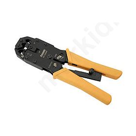 Professional tool for crimping telephone plugs