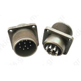 Connector: circular Series: DS/MS socket male PIN: 10 soldering