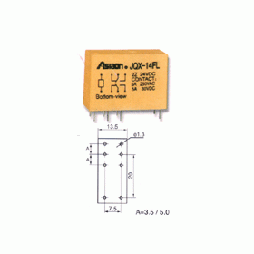 RELAY ELECTROMAGNETIC DPDT 6VDC 5A