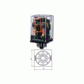 INDUSTRIAL RELAY DPDT 48VAC 10A