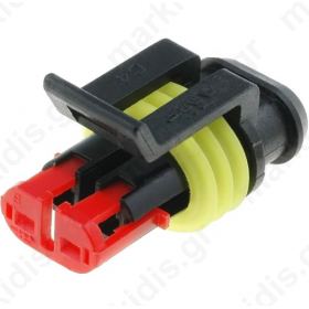 Connector wire-wire Superseal 1.5 plug female PIN 2  IP67