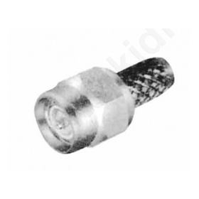 SMA; male; straight; 50O; crimped; for cable RG-58