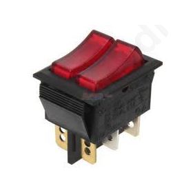 Rocket Switch 2 Positions 2 ON-OFF 10A/250VAC Red