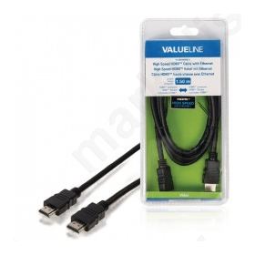 High Speed HDMI cable with Ethernet HDMI connector - HDMI connector 1.50 m black