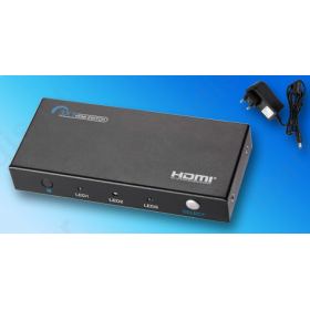 Power Plus PS301HD Επιλογέας HDMI, 3 Εισόδων - 1 Εξόδου με τηλεχειριστήριο & Τροφοδοτικό