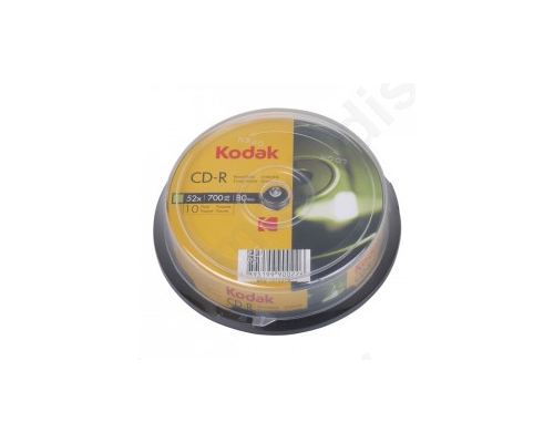 KODAK CD-R 52x 700MB, 10-pack cakebox.