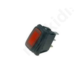 Rocker Switch 2 OFF-ON 16A/250VAc Red IP65