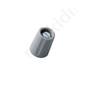 Knob without pointer ABS shaft 4mm 10.5x14mm grey