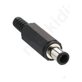 Plug DCsupply male 6,5/4,3/1,4mm for cable soldering 2A