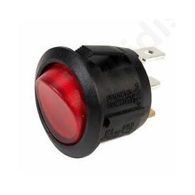 ROCKER DPST Pos:2 OFF-ON 20A/12VDC red neon lamp 50m Ω