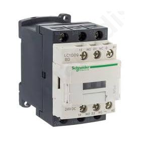 Contactor 3-pole NO x3; Auxiliary contacts: NO + NC 24VDC 9A  LC1D09BD