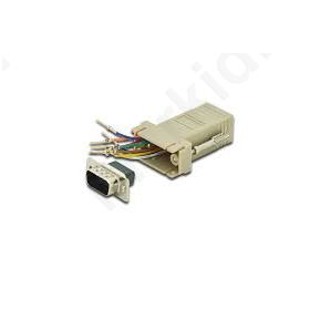Adapter D-Sub 9pin plug RJ45 socket