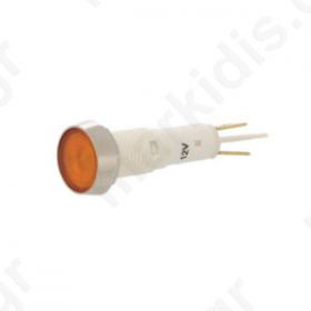 Indicator: LED flat 12VDC 12VAC Cutout: Φ 10mm plastic