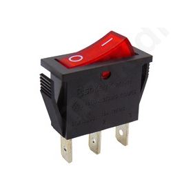 Rocker Switch 3P With Lamp ON-OFF 16A/250V