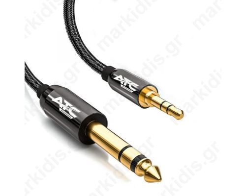 Καλώδιο Audio Jack 3.5mm ΣΕ Jack 6.3mm ST 2m